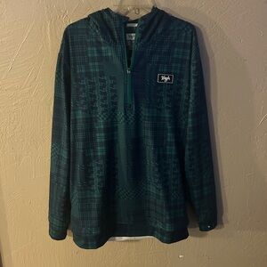 Waggle 2x Green Plaid Hoodie
